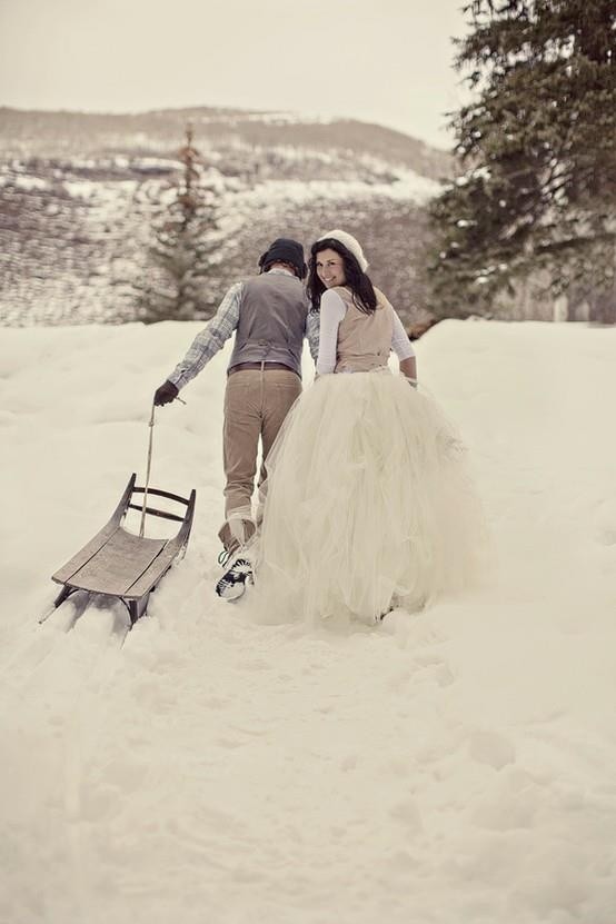 winter wedding dress