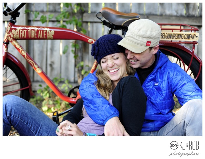 outdoor engagement photo