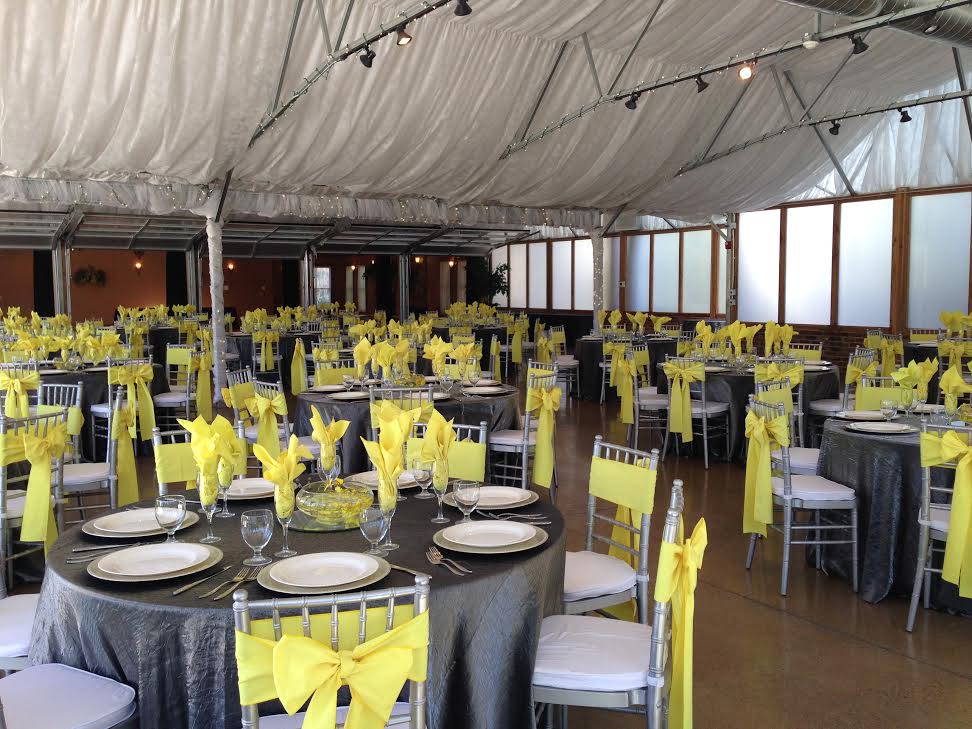 special event in a tent