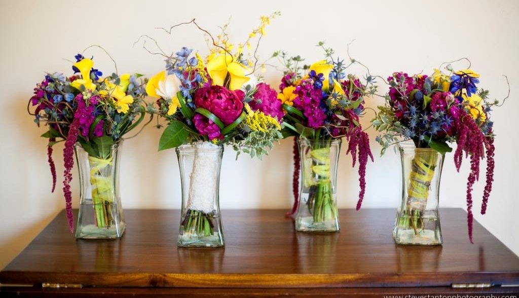 Raspberry Wedding Flowers